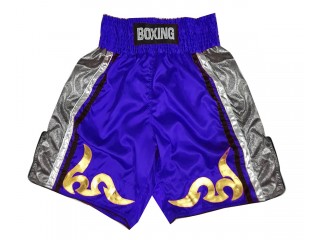 Make your own Boxing trunks : KNBSH-030-Blue